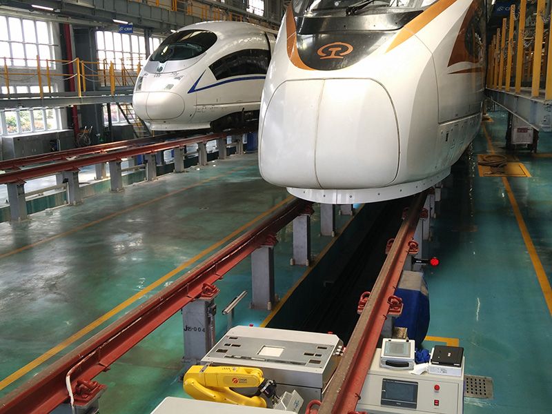 上海虹橋動(dòng)車(chē)所AGV現(xiàn)場(chǎng)